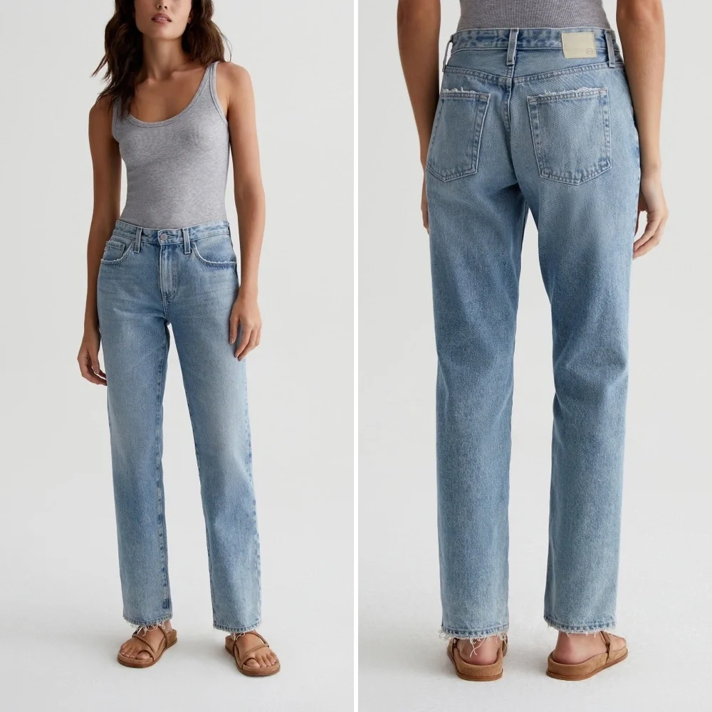 ✨NWT✨ AG Adriano Goldschmied Remy Low Rise Boxy Straight Jeans in Idyllic Sz 29 - Picture 5 of 11